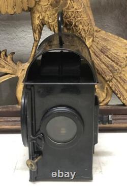 Black RAILROAD RR LAMP LANTERN E R SNLW LTD 1952 ELIZABETH REGINA VINTAGE