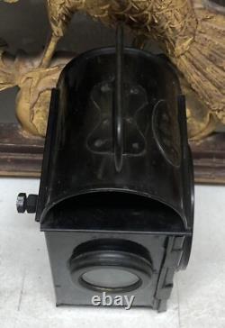 Black RAILROAD RR LAMP LANTERN E R SNLW LTD 1952 ELIZABETH REGINA VINTAGE