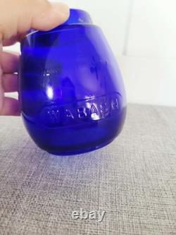 Blue Corning Wabash RR Embossed Dietz Vesta Globe for Railroad Lantern