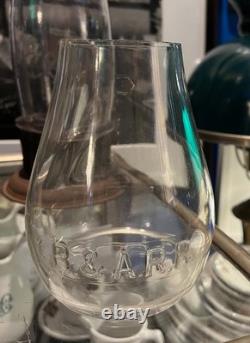 Boston & Albany Railroad Clear Cast Corning Tall Globe with Extended Base