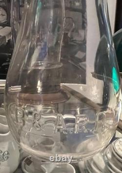 Boston & Albany Railroad Clear Cast Corning Tall Globe with Extended Base