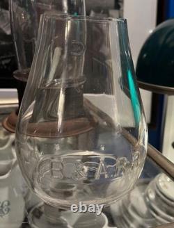 Boston & Albany Railroad Clear Cast Corning Tall Globe with Extended Base