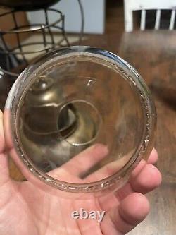 Brass Dietz 39 Grafton And Upton Railroad Bellbottom Lantern. Wheel Cut Globe