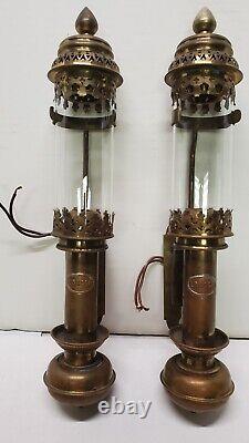 Brass LB & SCR Railway (England) Train Carriage Wall Lamps