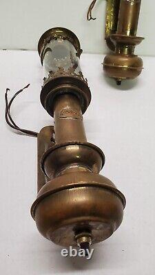 Brass LB & SCR Railway (England) Train Carriage Wall Lamps