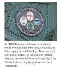 Brass LB & SCR Railway (England) Train Carriage Wall Lamps