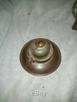 Brass Top Bell Bottom Railroad Lantern with Valley Railway Globe No. 38 RAILROAD