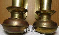 BrassAdams & Westlake Chicago Kerosene Railroad Lamp/ Lantern 2 Pc Antique 1907