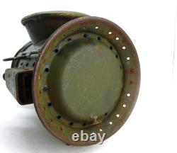 British Army Issue Railway Lamp Signal Lantern Harry J Pratt MOD 1945 Red Blue