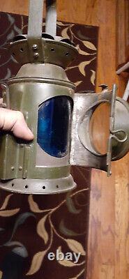 British Railroad Lantern Taillight Tri-Color, Guard, Signal Lamp. Niiiiice