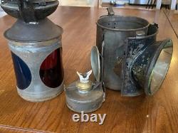 British Railway Br Kerosene Switchman 3 Aspect Signal Lantern Sherwoods Ltd Bham