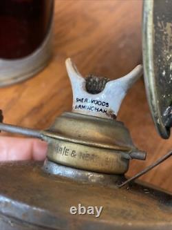 British Railway Br Kerosene Switchman 3 Aspect Signal Lantern Sherwoods Ltd Bham