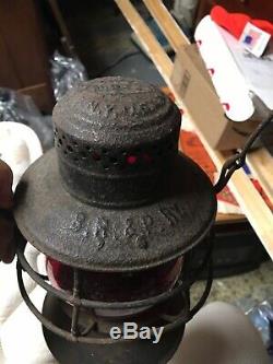 Buffalo, Rochester and Pittsburgh Railroad BR&P Bell Bottom Red Cast Lantern
