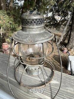 Burlington Route Railroad Lantern withclear globe