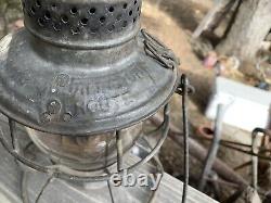 Burlington Route Railroad Lantern withclear globe