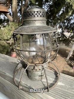 Burlington Route Railroad Lantern withclear globe