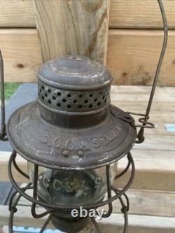 C. C. C. & St. L Railroad Lantern WithClear Cast Globe