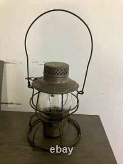 C. M & St. P. Ry. HANDLAN TALL CLEAR CAST GLOBE RAILROAD LANTERN