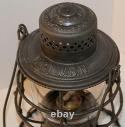 C. &N. W. R. R. Adams and Westlake tall railroad lantern with plain clear globe