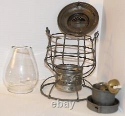 C. &N. W. R. R. Adams and Westlake tall railroad lantern with plain clear globe
