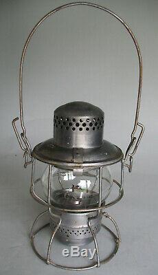 C&O Chesapeake & Ohio Railroad Adlake 300 Kerosene Lantern RY Etched Glass Globe