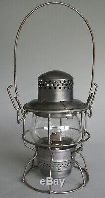 C&O Chesapeake & Ohio Railroad Adlake 300 Kerosene Lantern RY Etched Glass Globe