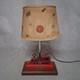 C. P. Huntington Locomotive Railroad Table Lamp Fiberglass Shade 20.5x12x12