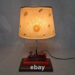 C. P. Huntington Locomotive Railroad Table Lamp Fiberglass Shade 20.5x12x12