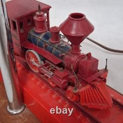 C. P. Huntington Locomotive Railroad Table Lamp Fiberglass Shade 20.5x12x12