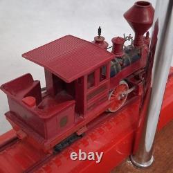 C. P. Huntington Locomotive Railroad Table Lamp Fiberglass Shade 20.5x12x12