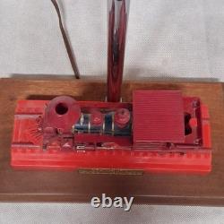 C. P. Huntington Locomotive Railroad Table Lamp Fiberglass Shade 20.5x12x12