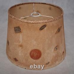 C. P. Huntington Locomotive Railroad Table Lamp Fiberglass Shade 20.5x12x12