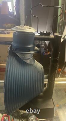 C. T. Ham Mfg Co No. 20 15 Inspectors Railroad Lantern Antique Kerosene Oil