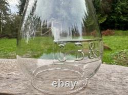 CB&Q Railroad Lantern Globe CCEB No Cracks & BOLD