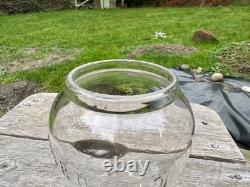 CB&Q Railroad Lantern Globe CCEB No Cracks & BOLD