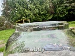 CB&Q Railroad Lantern Globe CCEB No Cracks & BOLD