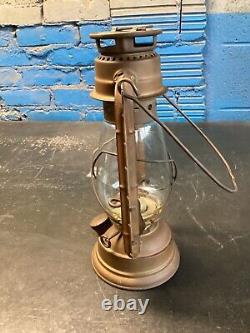 CENTRAL UNION &PACIFIC #97 SOLID BRASS RAILROAD LANTERN WithCLEAR GLASS GLOBE