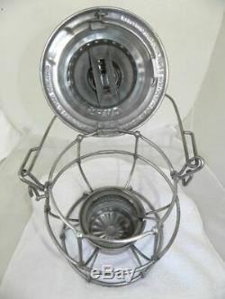 CENTRAL VERMONT RAILWAY LANTERN Clear Lantern Globe