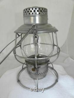 CENTRAL VERMONT RAILWAY LANTERN Clear Lantern Globe