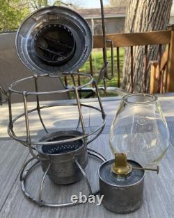 CGW Railroad Lantern tall CE Globe Reliable A&W