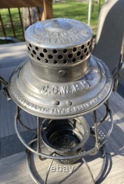 CGW Railroad Lantern tall CE Globe Reliable A&W