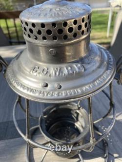 CGW Railroad Lantern tall CE Globe Reliable A&W
