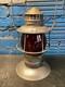 CHICAGO MILWAUKEE & ST PAUL BRASS TOP RAILROAD LANTERN WithC. M&St. P. Ry RED GLOBE