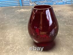 CHICAGO MILWAUKEE & ST PAUL BRASS TOP RAILROAD LANTERN WithC. M&St. P. Ry RED GLOBE