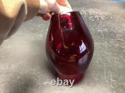 CHICAGO MILWAUKEE & ST PAUL BRASS TOP RAILROAD LANTERN WithC. M&St. P. Ry RED GLOBE