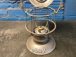 CHICAGO MILWAUKEE & ST PAUL BRASS TOP RAILROAD LANTERN WithC. M&St. P. Ry RED GLOBE
