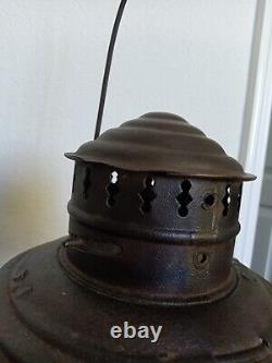 CHICAGO MILWAUKEE & ST PAUL RAILROAD LANTERN BRASS TOP A&W C. M. &. St. P. Ry. 1895