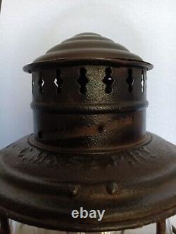 CHICAGO MILWAUKEE & ST PAUL RAILROAD LANTERN BRASS TOP A&W C. M. &. St. P. Ry. 1895