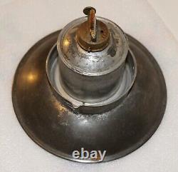 CM&StP Railway brass dome, bell bottom hand lantern with matched tall globe