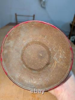 CT Ham No 39 Railroad Lantern Bell Bottom Clear Globe Red Twist Drop Fount